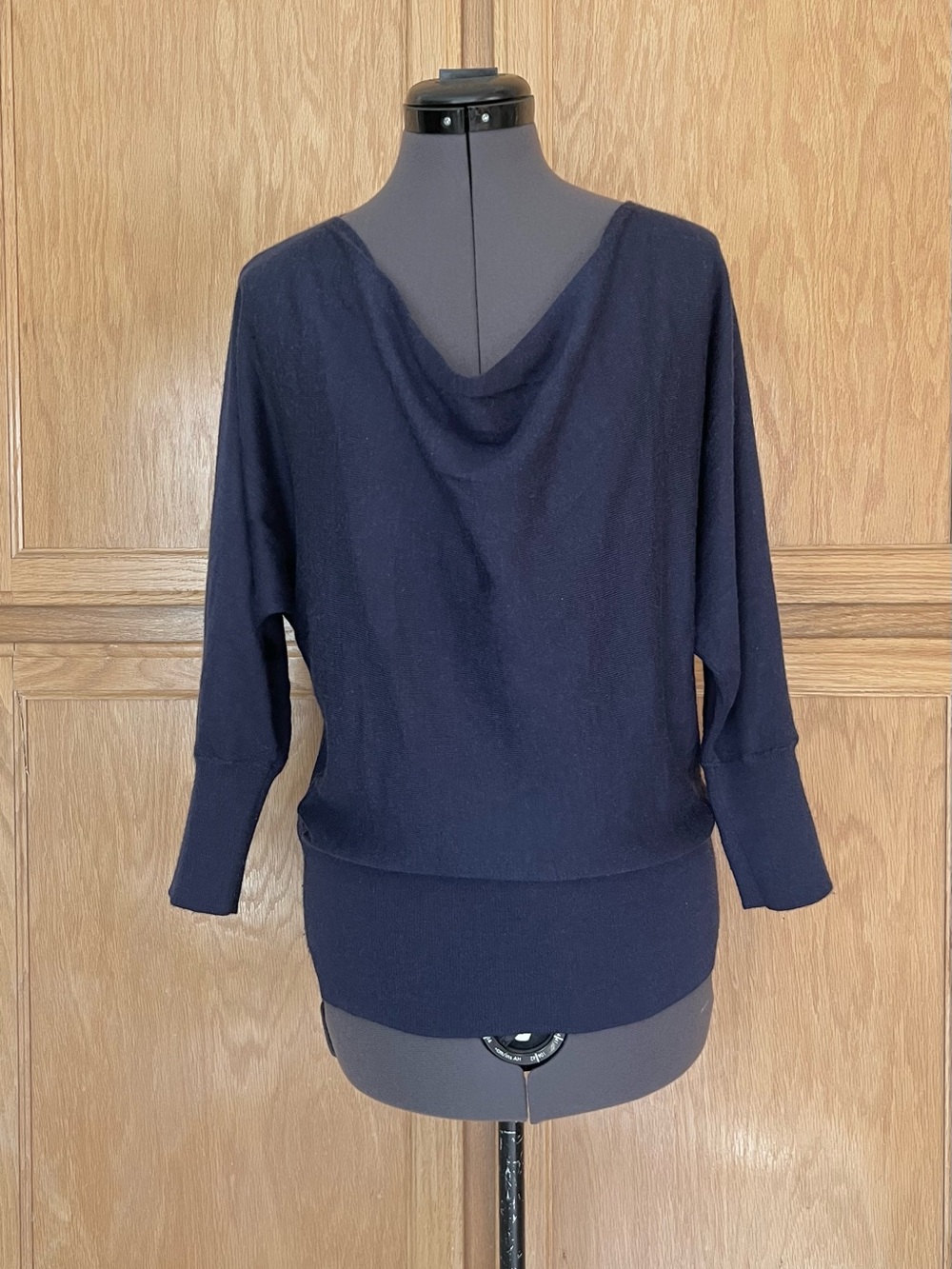 Ann Taylor Navy Cowl Neck Sweater